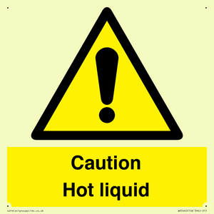 Caution Hot liquid